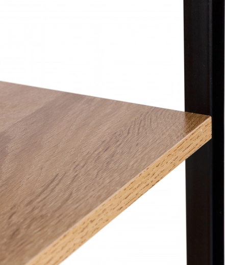 Čvrste police iz MDF z lesnim dekorjem