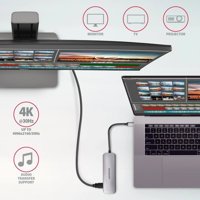 Compact Multiport Hub with HDMI and Card Reader