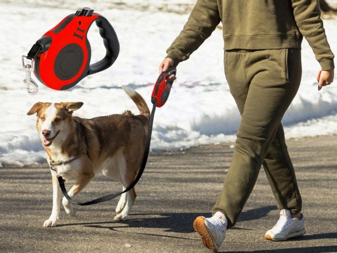 Automatisk hundesnor – Rød