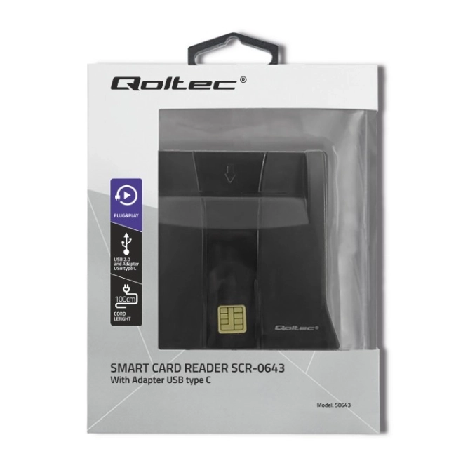 Lettore intelligente di carte chip USB 2.0 Plug&Play