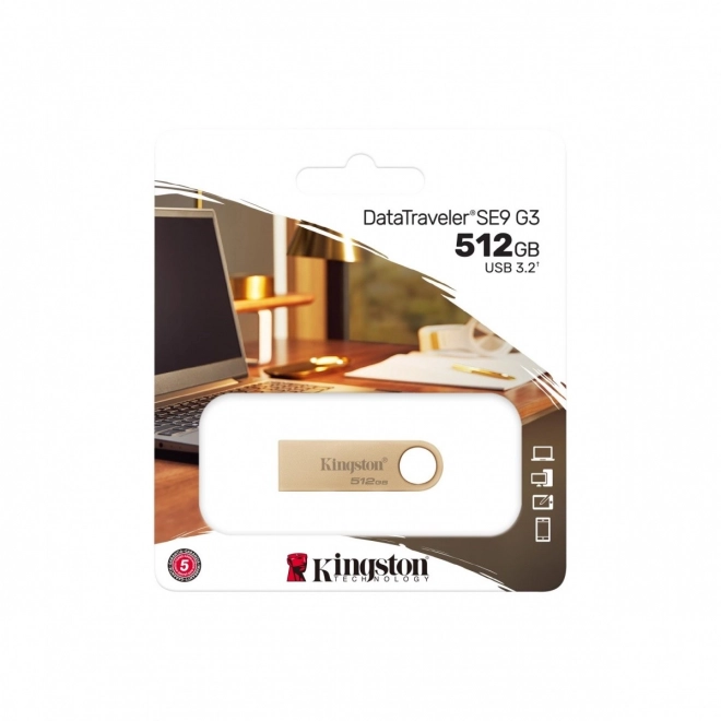 Datatraveler SE9 Elegant USB 3.2 Drive 512GB