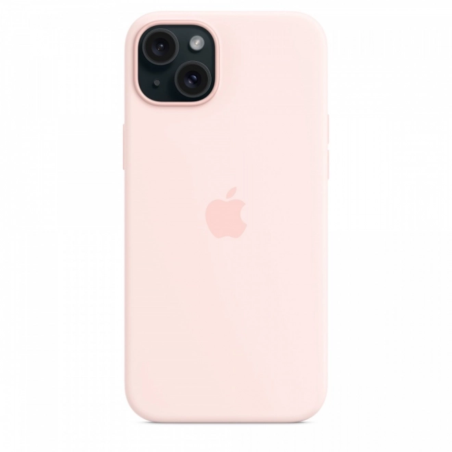 Custodia in silicone MagSafe per iPhone 15 Plus - rosa chiaro