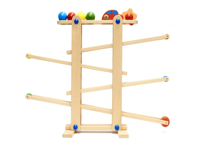 Piste à billes Montessori XXL en bois