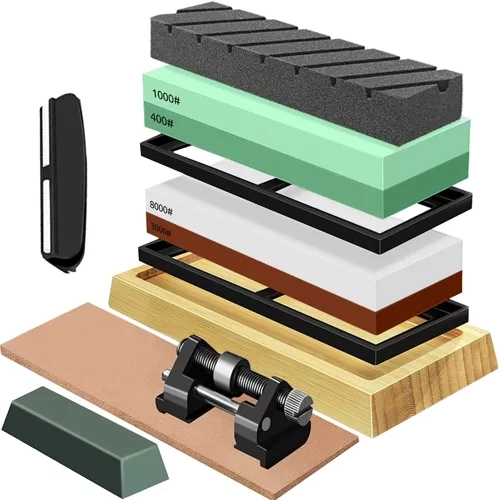 Water Sharpening Stone Set with Accessories