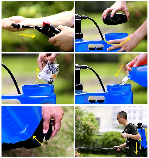 Garden Backpack Pressure Sprayer 16L