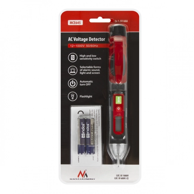 Contactless Voltage Detector with Flashlight