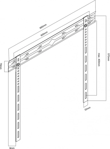 Compatibilité universelle VESA jusqu’à 600 × 400