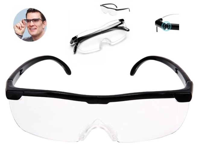 Vergrößerungsbrille mit großem Sichtfeld