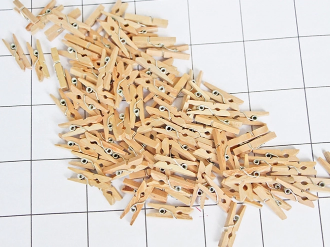 Mini fa ruhacsipeszek 2,5 cm 100 darab
