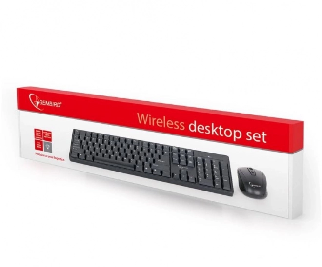 Set tastiera e mouse nero senza fili