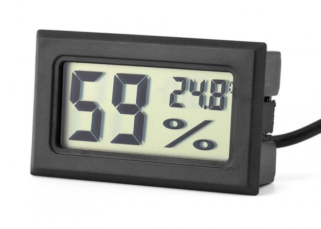 Panel Electronic Thermometer with Probe and Humidity Display