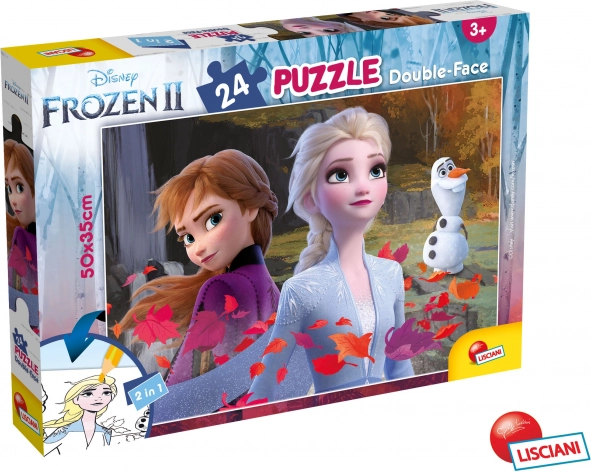Puzzle double-face Frozen 24 pezzi