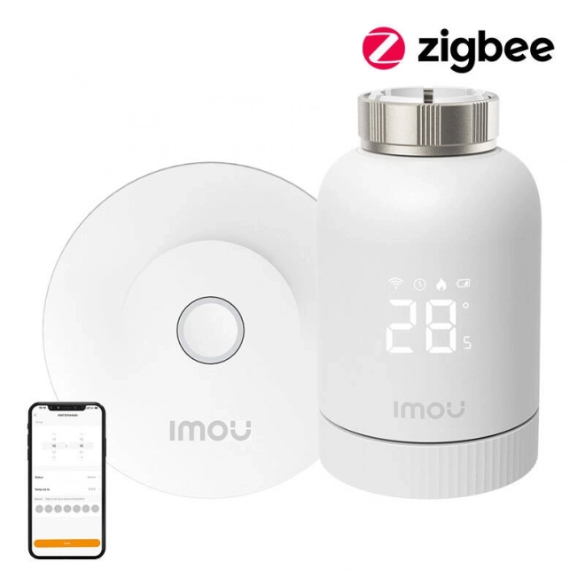 Intelligent Thermostatic Head IMOU ZigBee with 6 Adapters and Gateway