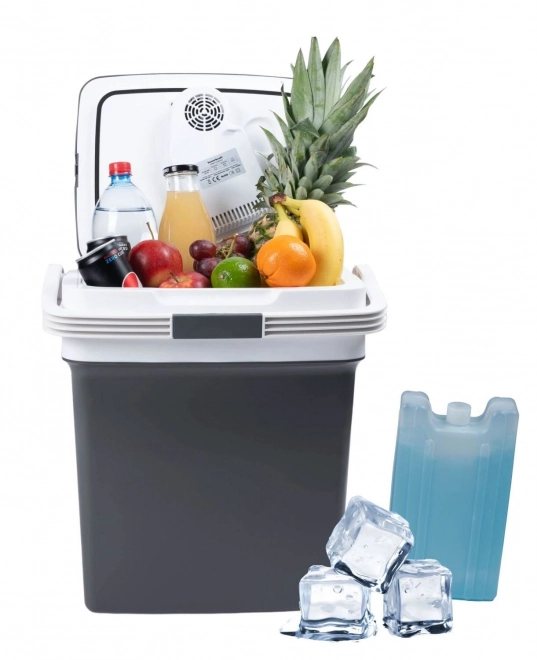 Portable Car Refrigerator with Heating, 29L, Graphite