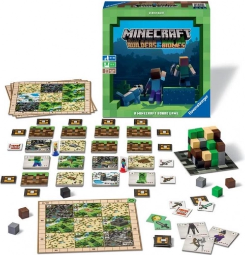Stolní hra Minecraft Ravensburger: Stavitelé a Biomy