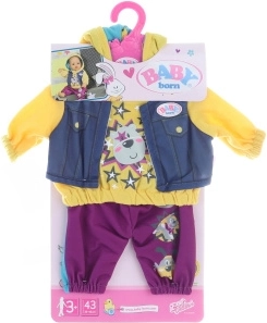 BABY born abbigliamento con felpa per bambole da 43 cm