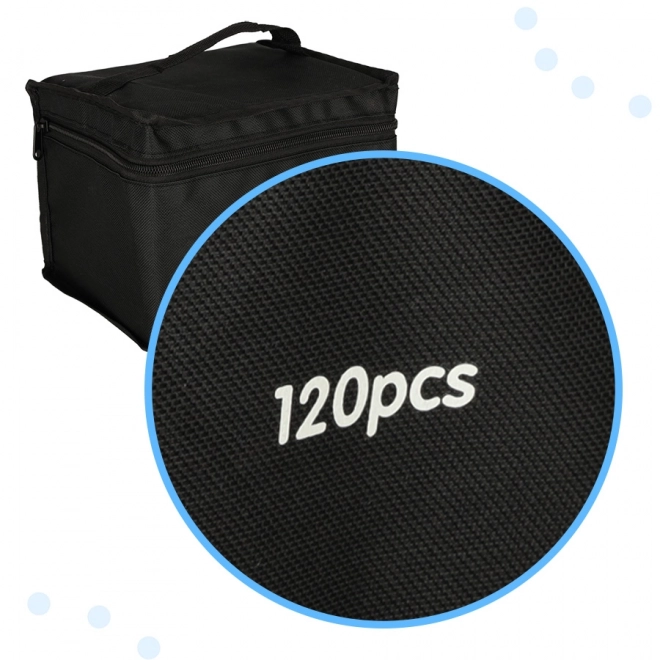 Marker alcolico doppia punta con custodia e supporto – 120 pezzi