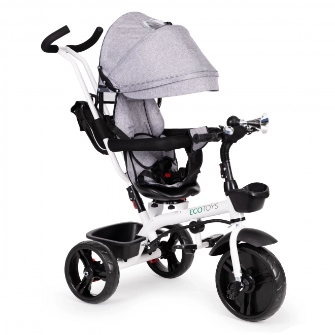 EcoToys Gray Tricycle Stroller