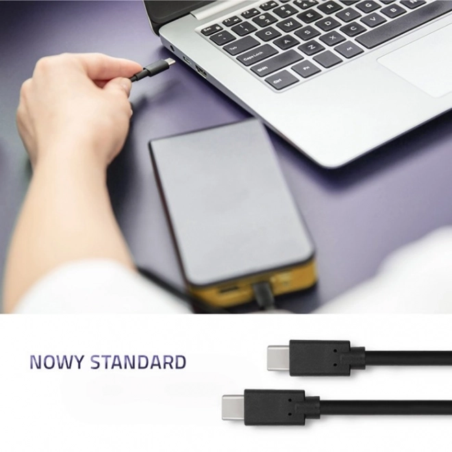 Cavo USB 3.1 tipo C reversibile 1,4m nero