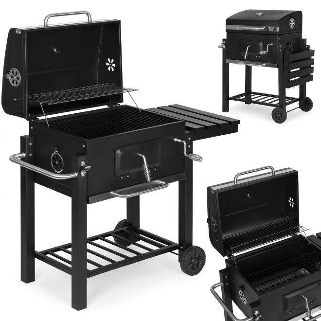 Large Charcoal Garden Grill with Wheels