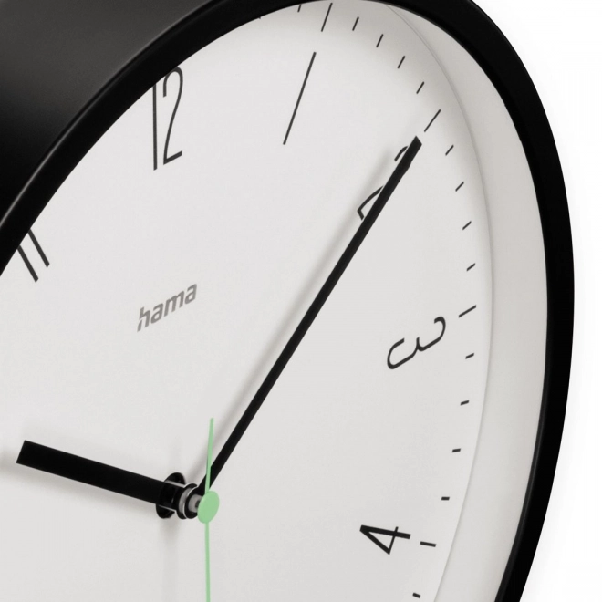 Capri Wall Clock 25cm Black