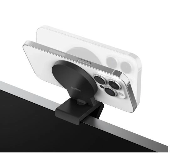 Magnetic iPhone Mount for Monitor Black