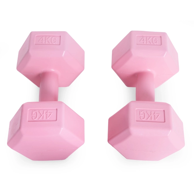 Pink Dumbbell Set by ModernHome 2x4 kg