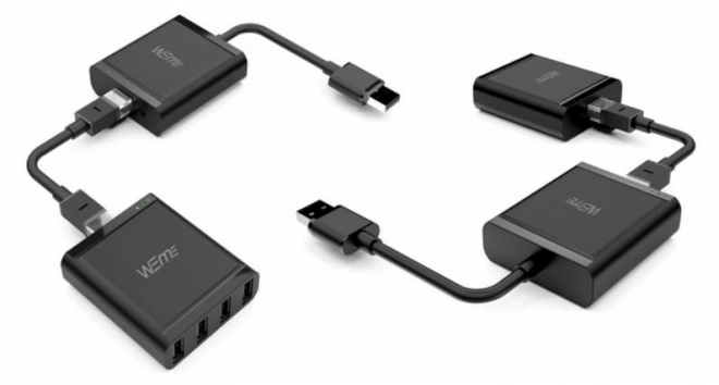 USB 2.0 hosszabbító IP-n keresztül 4x USB 60m