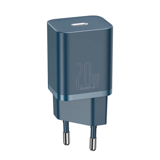 Caricatore rapido Baseus Super Si 20W Blu