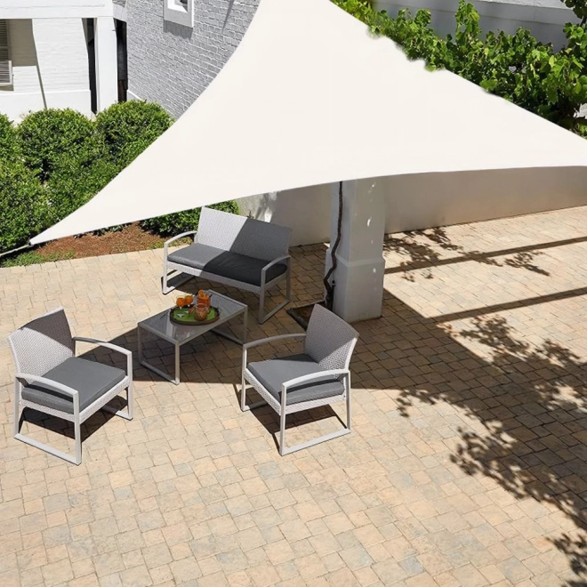 Wasserdichtes Sonnensegel 3x3x3m Beige für Garten und Terrasse