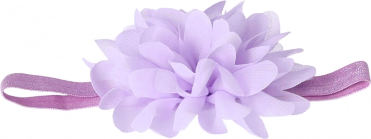 Pink headband with floral motif