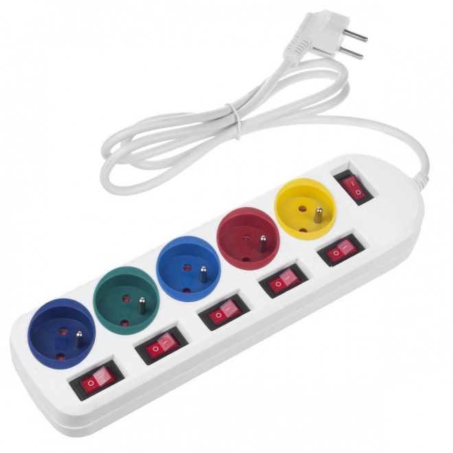 Power Strip with 5 Outlets and Switches