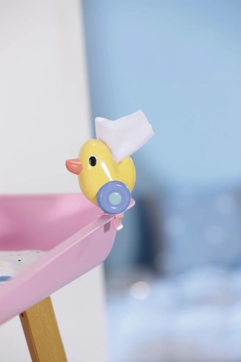 Removable wipe dispenser with duck clip