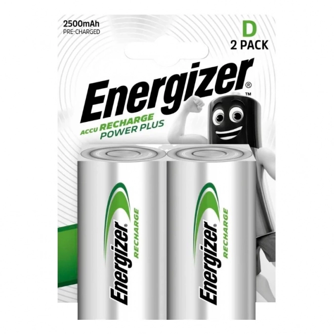 Rechargeable Batteries Energizer Power Plus D 2500 mAh