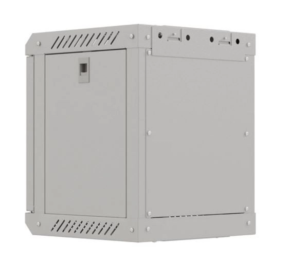 Wall-mounted rack cabinet 10 inch 6U gray