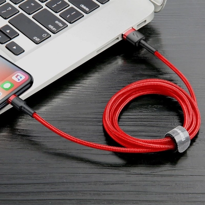 Baseus Cafule USB Lightning Kabel 3m Rot