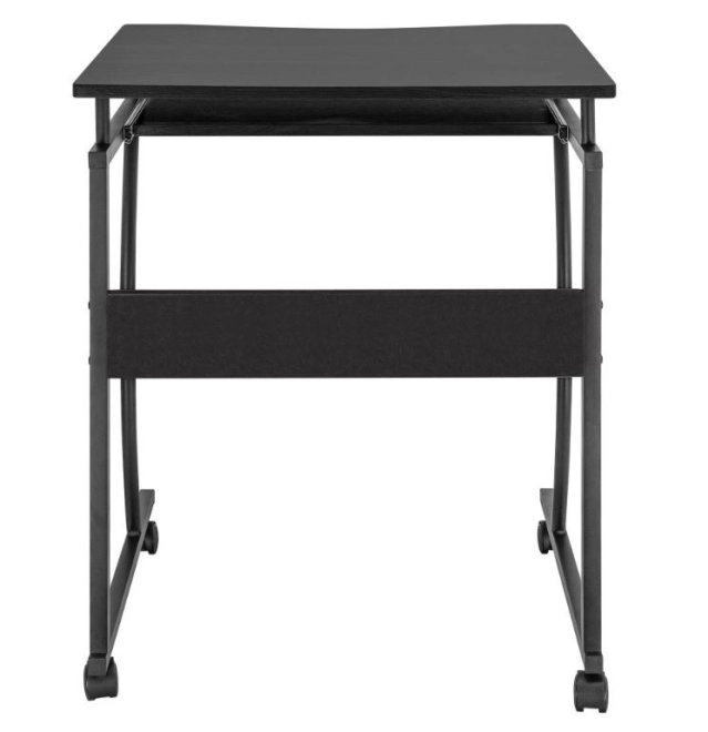 Techly mobile computer desk 600x480mm black