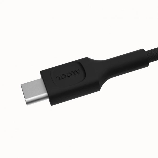 Durable Nylon USB-C Cable PowerStream 100W Black