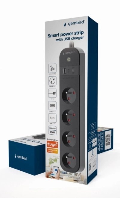 Smart Power Strip with USB Charger