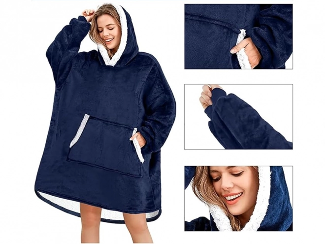 Calda felpa-coperta oversize 2v1