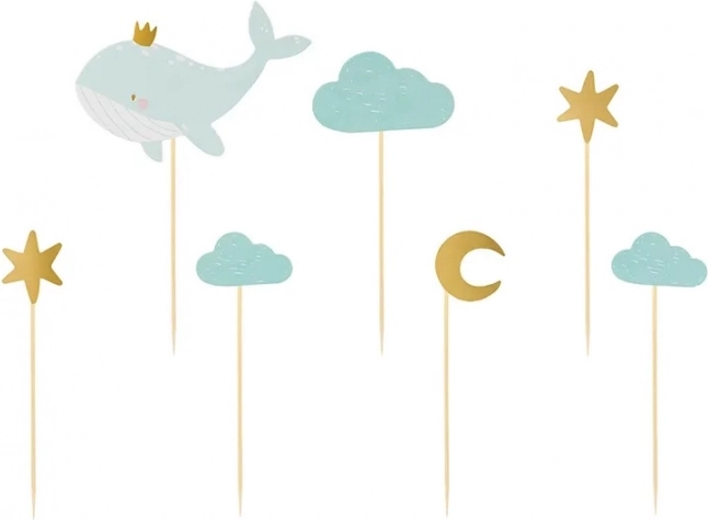 Cupcake decoratie - Walvis