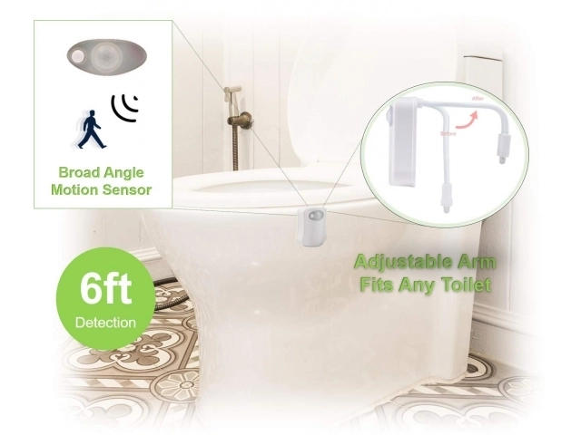 LED-Toilettenlicht mit Bewegungsmelder