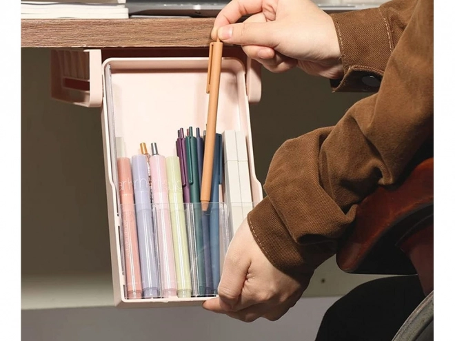 Úložný box s výsuvnou policí pod stolem