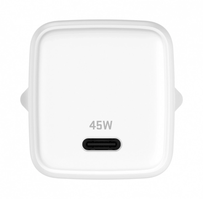 USB C 45W 3A Power delivery 3.0 QC3.0 síťová nabíječka Bílá