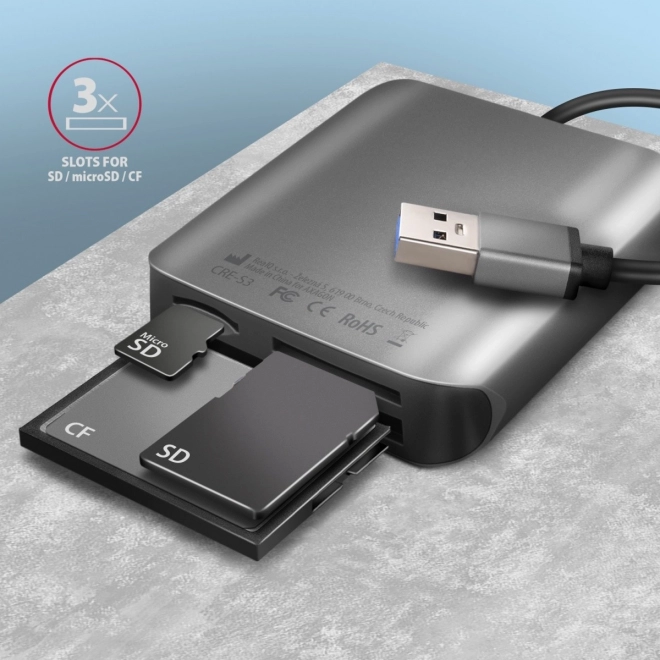 Card Reader Axagon CRE-S3 USB 3.2 Gen 1