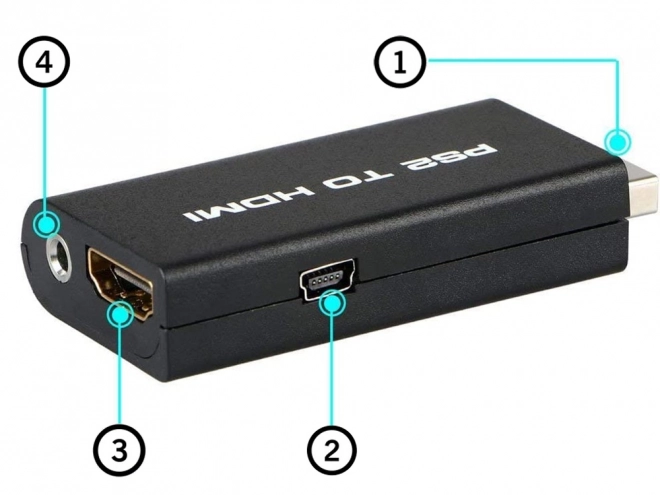 Adapter ps2 a hdmi audio konverter