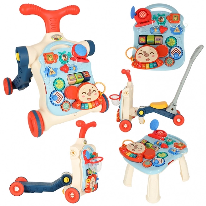 Girello multifunzionale per bambini e tavolo interattivo 5 in 1