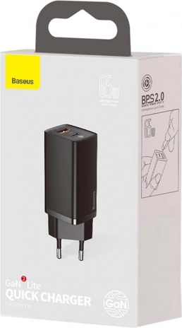 Charge rapide jusqu’à 65 W