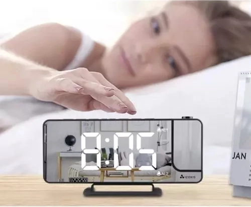 Zrcadlový LED displej s velkými číslicemi