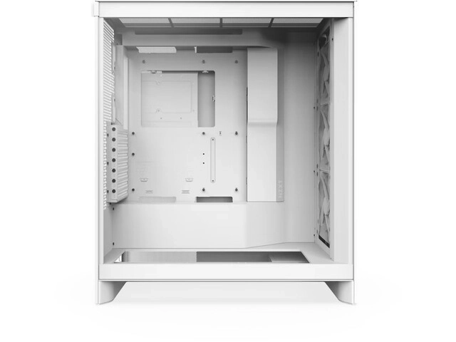 Tour de boîtier d'ordinateur H7 Flow midi avec fenêtre blanche